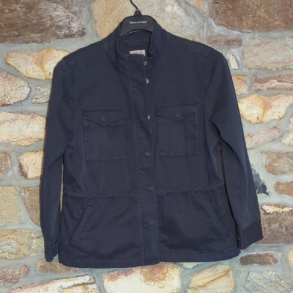Style & Co. Cotton Dark Gray Utility Jacket